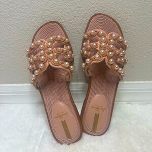 Sam Edelman Bay Perła Embellished Slide Sandal